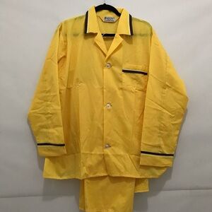 Vintage McKENZIE Imperial Men’s Pajamas Yellow Size C Large Permanent Press